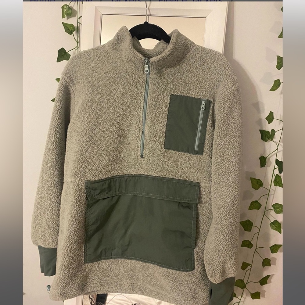 Aerie Offline Oversized Fleece Sherpa Jacket xxs